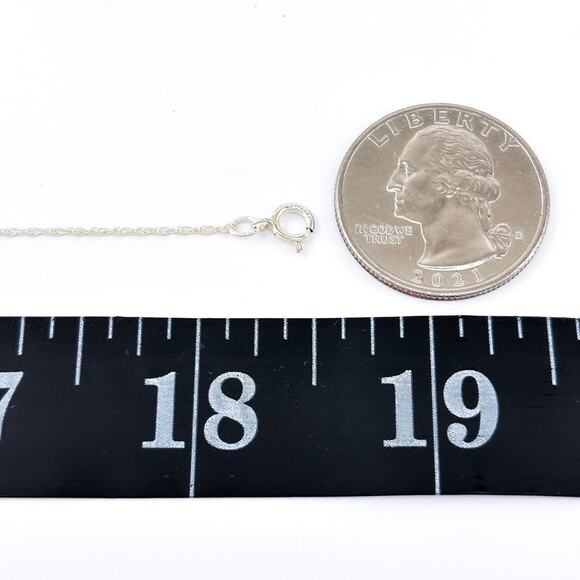 Rope Chain Necklace | Vintage Sterling Silver 925 | 18.5” - Picture 3 of 4